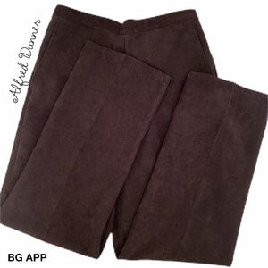 ALFRED DUNNER BLACK CORDUROY PANTS SZ 10P NWT